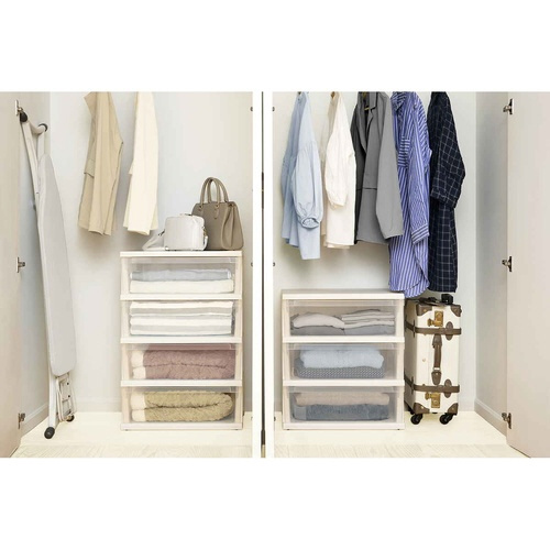 チェスト ストッカーワイド 組立式 4段