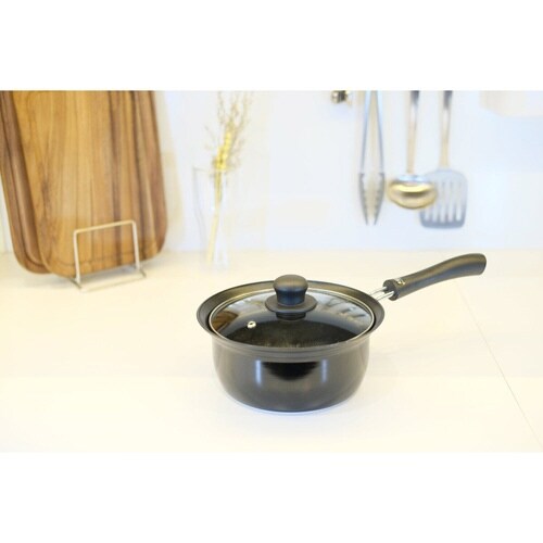 片手鍋 18cm IH対応 ガラス蓋付き×2