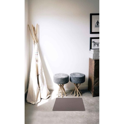 キッチンマット ズボラ フロアマット ブラウン×2