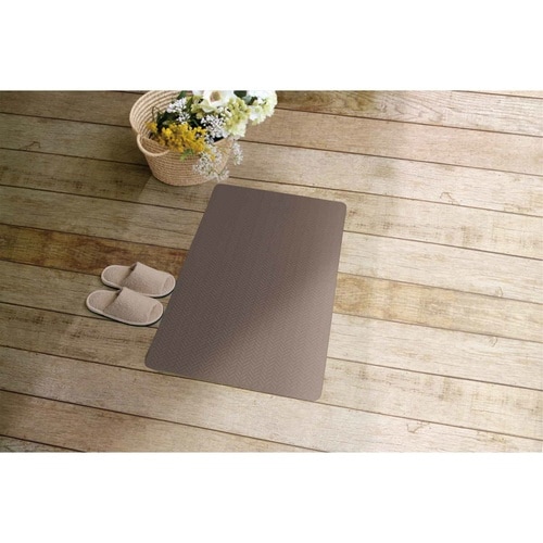 キッチンマット ズボラ フロアマット ブラウン×2