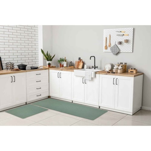 キッチンマット ズボラ スモークグリーン