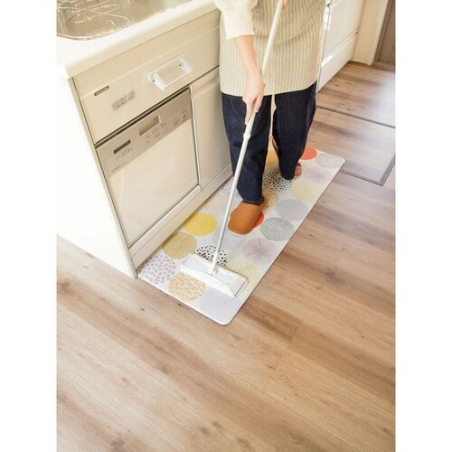 キッチンマット 拭けるインテリアマット ドット