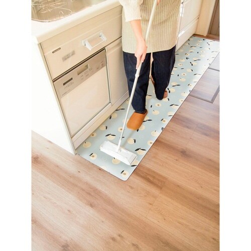 キッチンマット 拭けるインテリアマット フルーツ