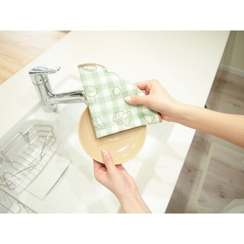 かや織ふきん 同柄3枚セット おでかけボリス