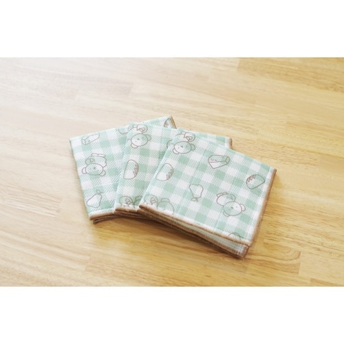 かや織ふきん 同柄3枚セット おでかけボリス