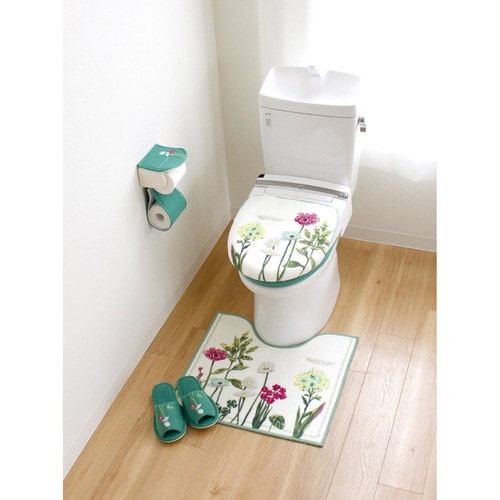 トイレマット ボタニカルガーデン グリーン