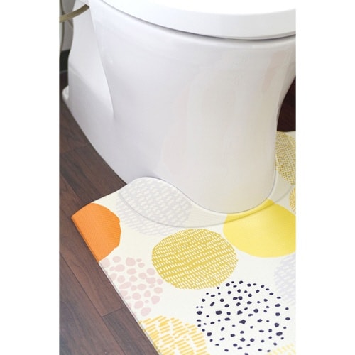 トイレマット 拭ける 55×60cm ドット