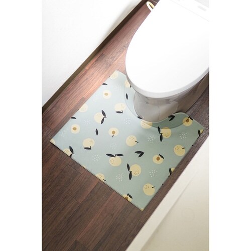 トイレマット 拭ける 55×60cm フルーツ