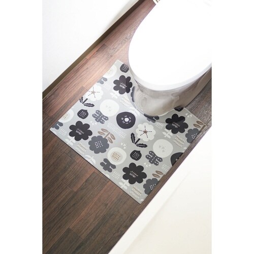 トイレマット 拭ける 55×60cm キンプ