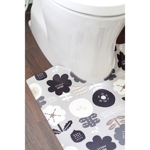 トイレマット 拭ける 55×60cm キンプ