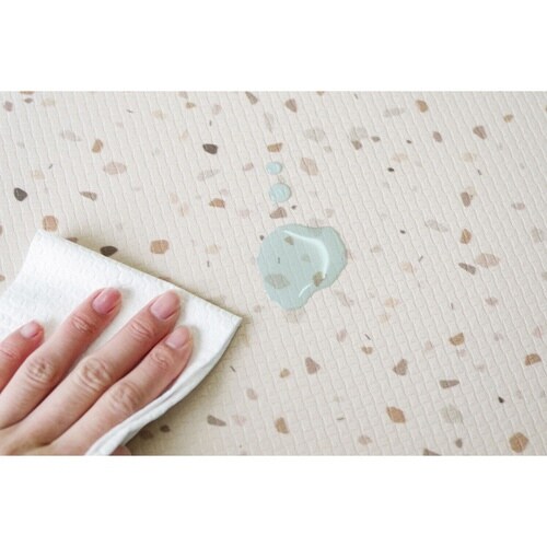 トイレマット 拭ける 55×60cm テラゾー