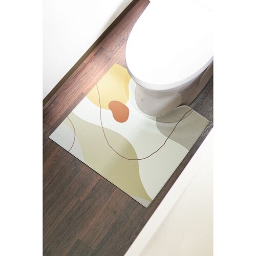 トイレマット 拭ける 55×60cm ニュアンス