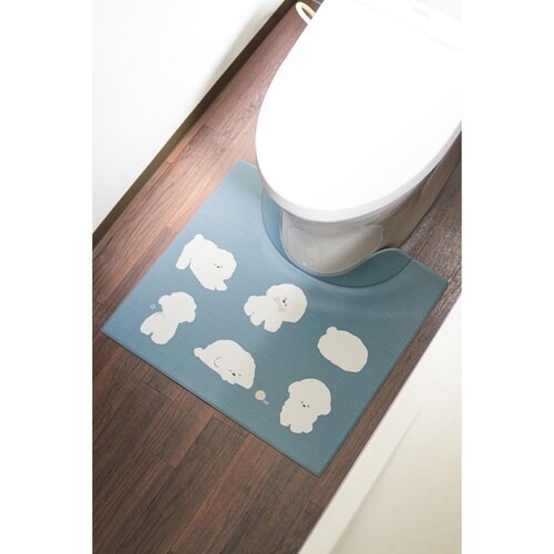 トイレマット 拭ける ビションフリーゼ