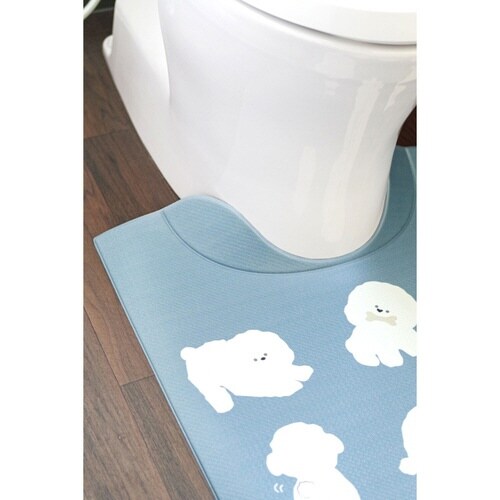 トイレマット 拭ける ビションフリーゼ