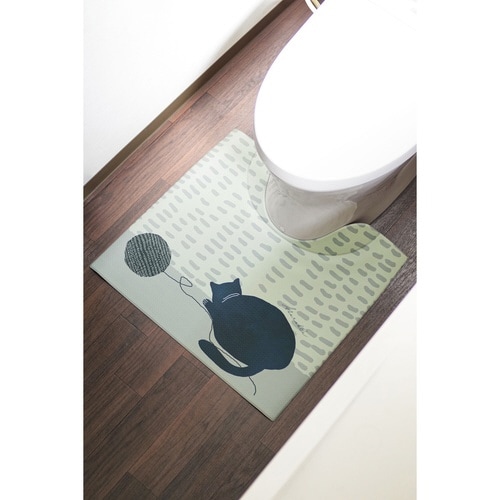 トイレマット 拭ける 55×60cm シピ
