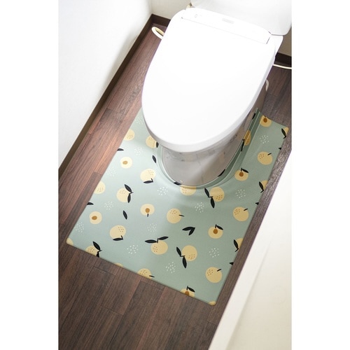 トイレマット 拭ける 80×60cm フルーツ