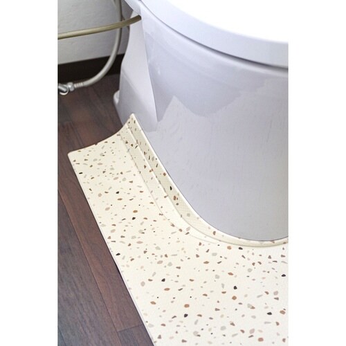 トイレマット 拭ける 80×60cm テラゾー