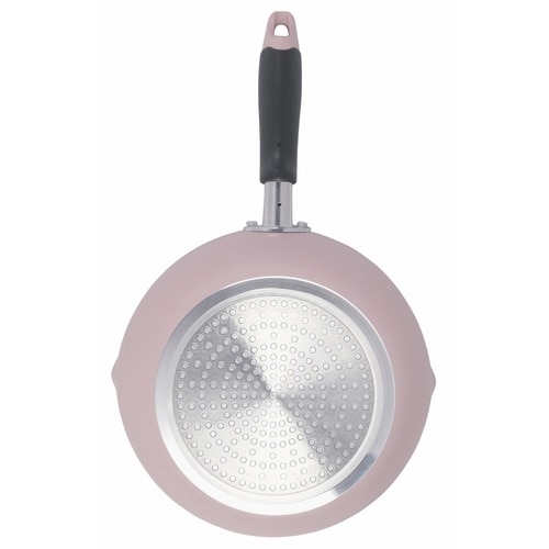 フライパン 22cm IH対応 目盛り付き ピンク