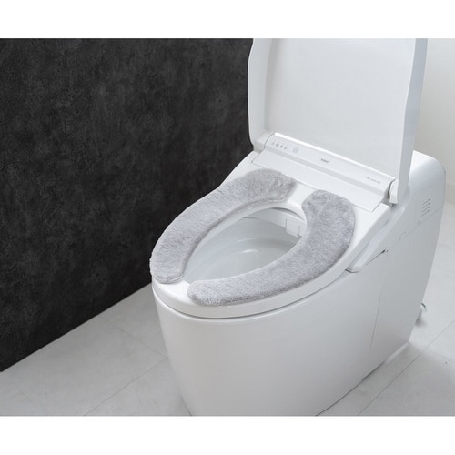 便座クッション すごふわ便座クッション グレー×2