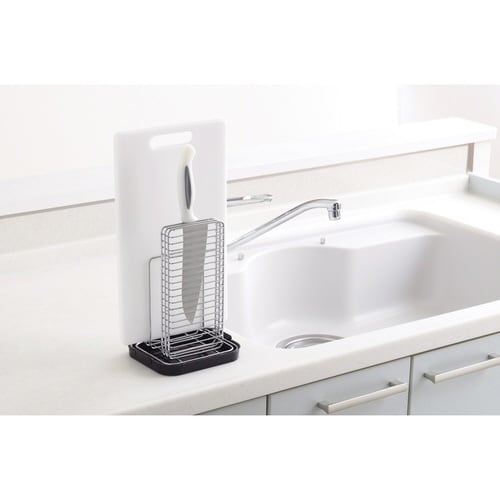 包丁・まな板スタンド シンプルストレージ BR×2