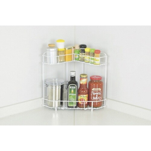 シンク上収納ブランキッチンコーナーラック2段×2