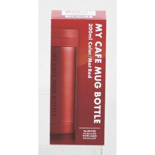 水筒 200ml マイカフェマグ マットレッド