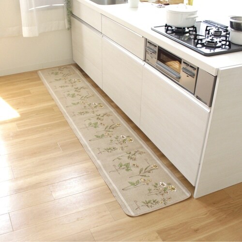 キッチンマット フルールシャンテ 45×240cm