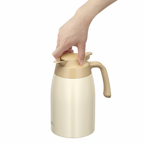 サーモス ポット 1.5L 保温 クリームホワイト