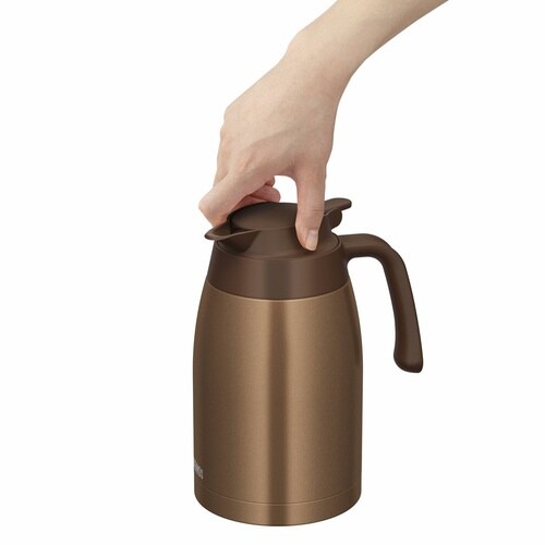 サーモス ポット 1.5L 保温 ブラウンゴールド