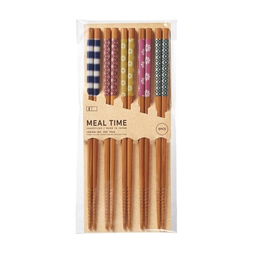 箸 5膳入 23cm 客用箸 竹 絞り染め