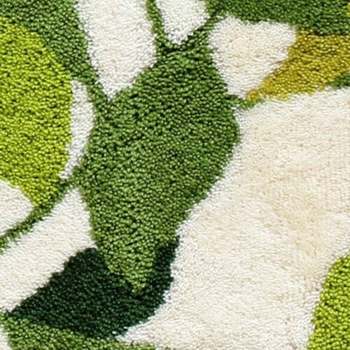 玄関マット 洗える コーナー吸着 リーフグリーン