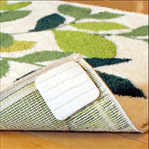 玄関マット 洗える コーナー吸着 リーフグリーン