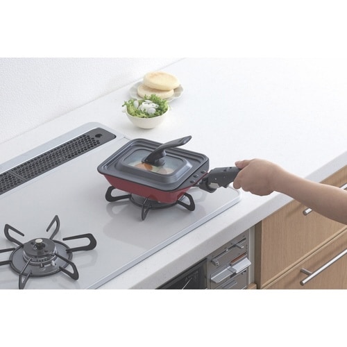 サーモス 玉子焼き器用蓋 折りたたみ スタンド式