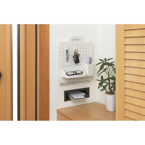 ペグボード 幅30×高さ30cm ホワイト