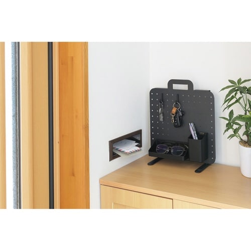 ペグボード 幅30×高さ30cm ブラック