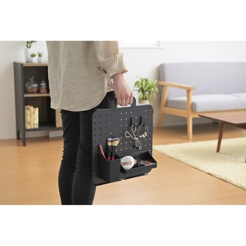 ペグボード 幅30×高さ30cm ブラック