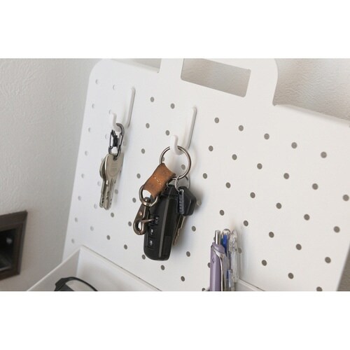 ペグボード 幅30×高さ42cm ホワイト