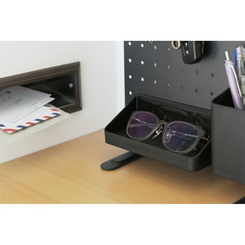 ペグボード 幅45×高さ30cm ブラック