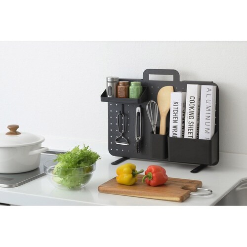 ペグボード 幅45×高さ30cm ブラック