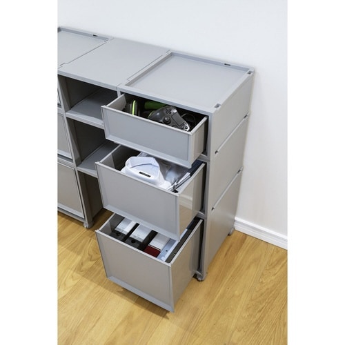 Fits フィッツ 差込式キャスター グレー×2