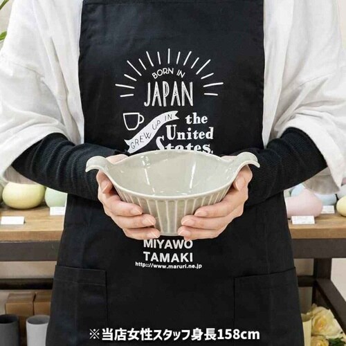 グラタン皿 ラウンド 19cm 持ち手付き グレー