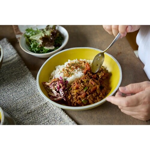 プレート 22cm Palm パーム イエロー×2