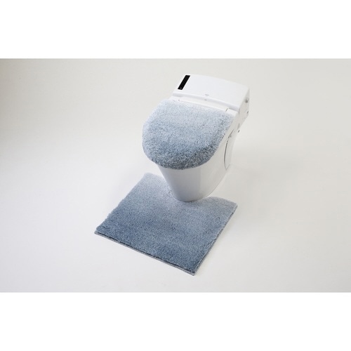 トイレマット グラデ スモークブルー×2