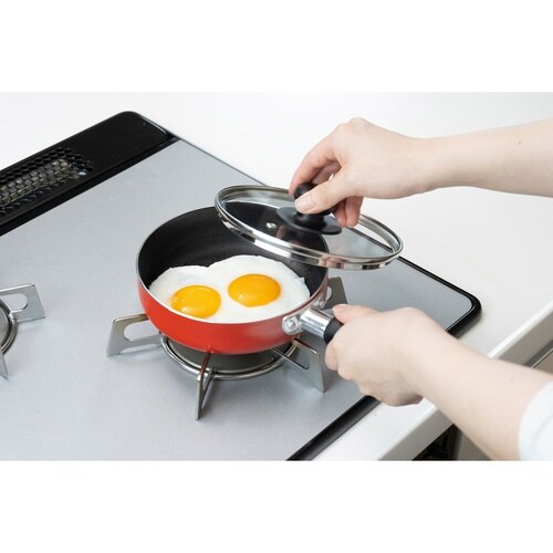 フライパン 16cm ガス火専用 レッド×2