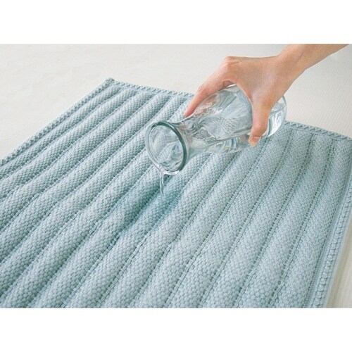 いっぺん使てみてバスマット ペールブルー