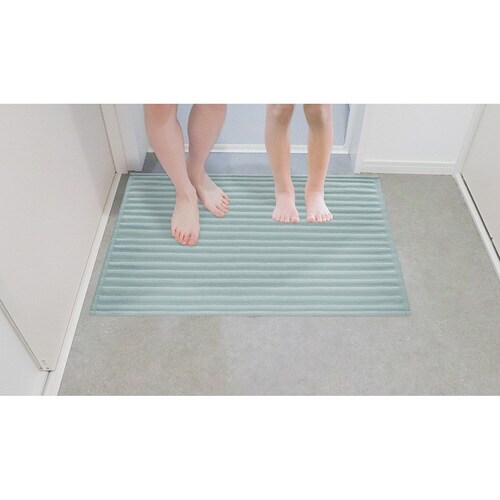 いっぺん使てみてバスマット ペールブルー