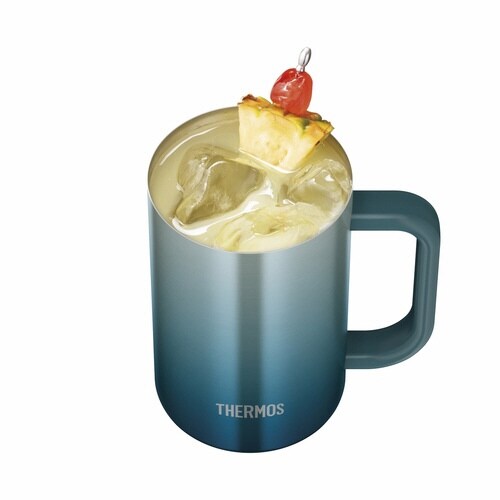 ビールジョッキ 600ml ブルーグリーン