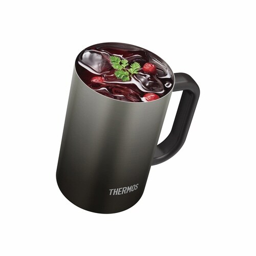 ビールジョッキ 600ml 真空断熱 ブラック