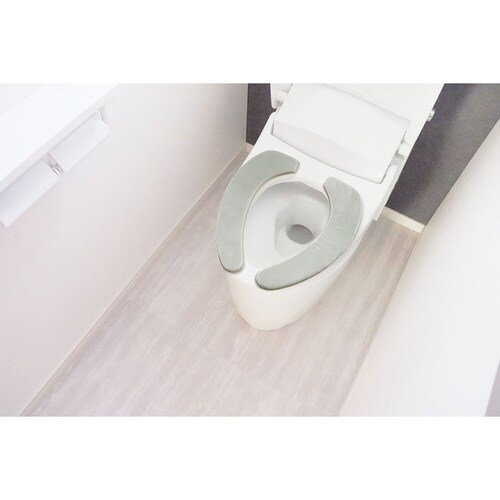 貼るだけ消臭ふかふか便座シート グレー