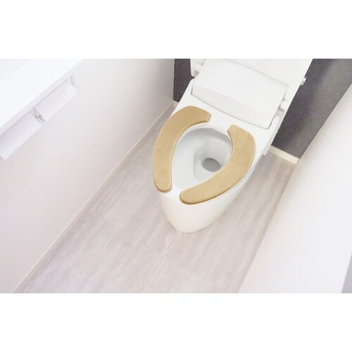貼るだけ消臭ふかふか便座シート ブラウン